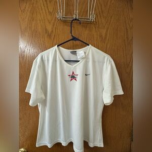 Nike White Red Star Short Sleeve Tee